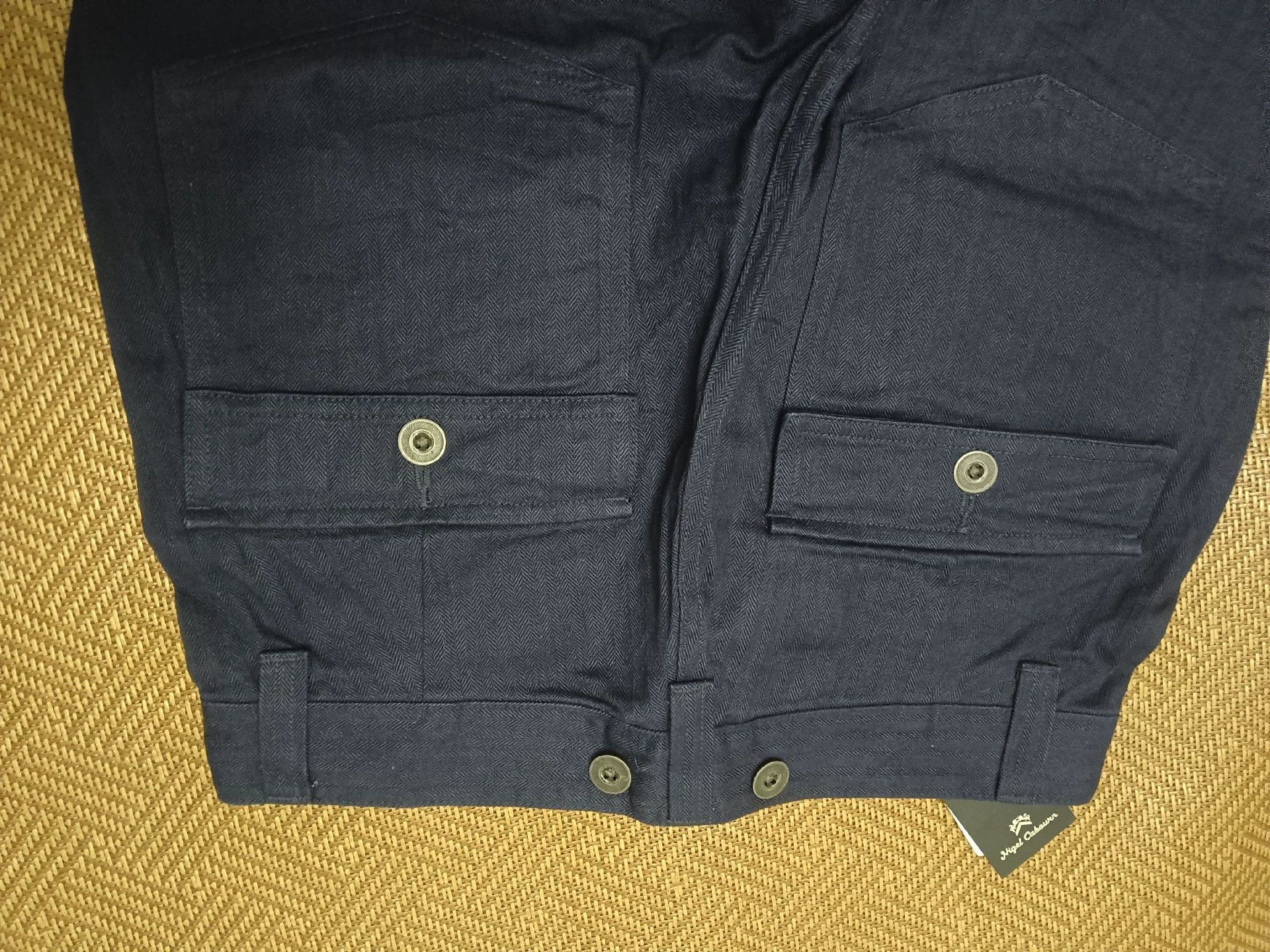 Nigel Cabourn Nigel Cabourn Vulcanized dyed herringbone shorts Size US 32 / EU 48 - 5 Thumbnail