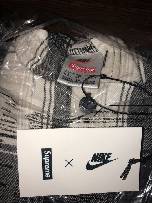 Supreme Nike Plaid Hooded Sweatshirt Black