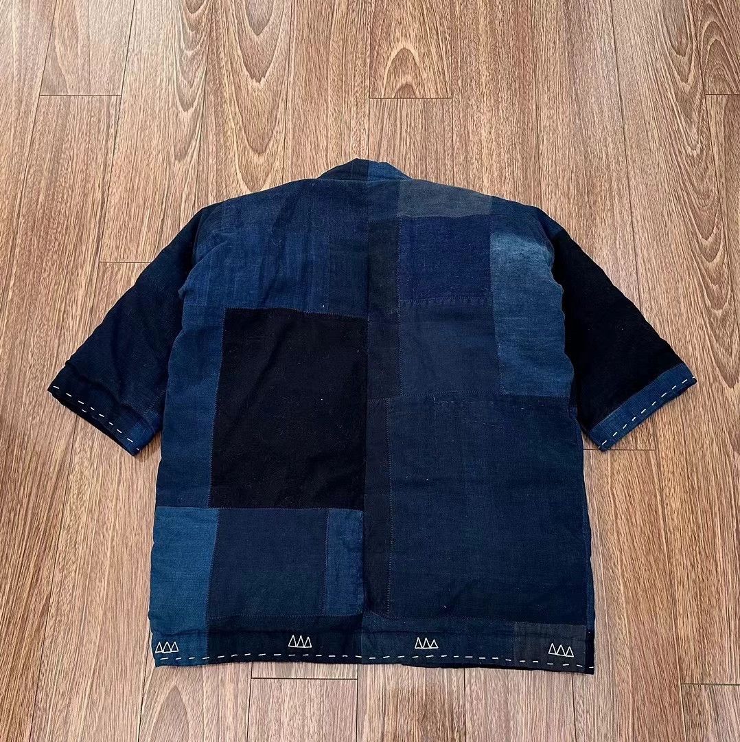VISVIM ICT SANJURO KIMONO DOWN KOFU INDIGO