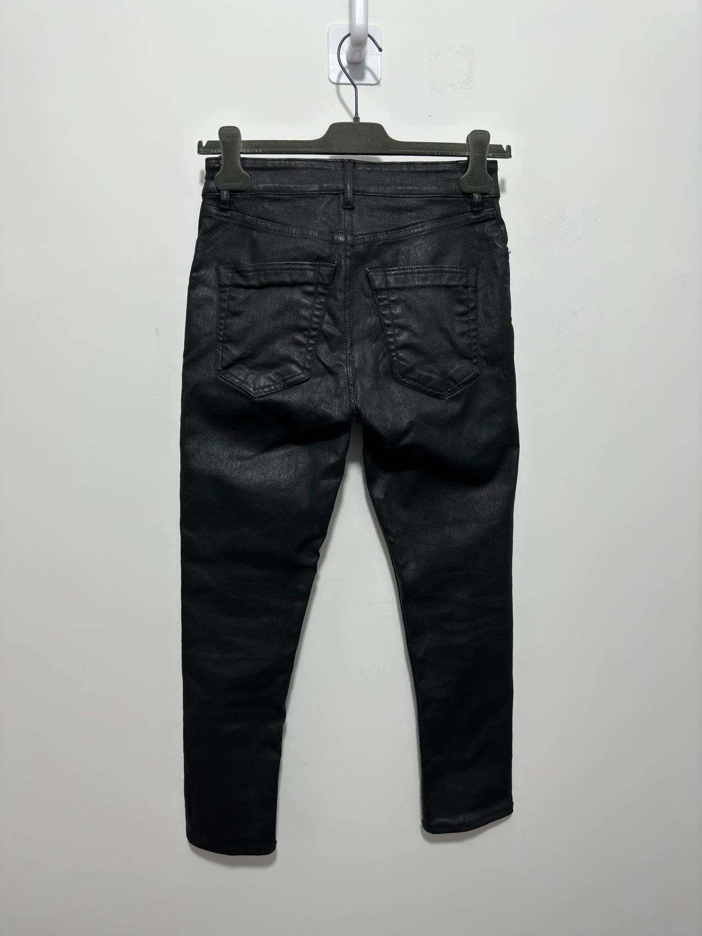 Rick Owens Rick owens Wax-brushed motorcycle trousers Size US 30 / EU 46 - 2 Thumbnail