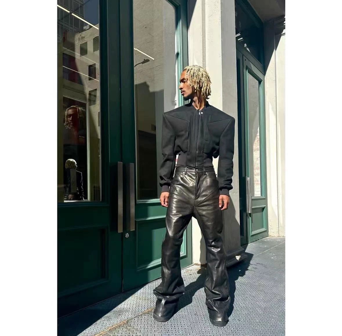 Rick Owens Rick owens Shoulder pad leather clothing Size US M / EU 48-50 / 2 - 6 Thumbnail