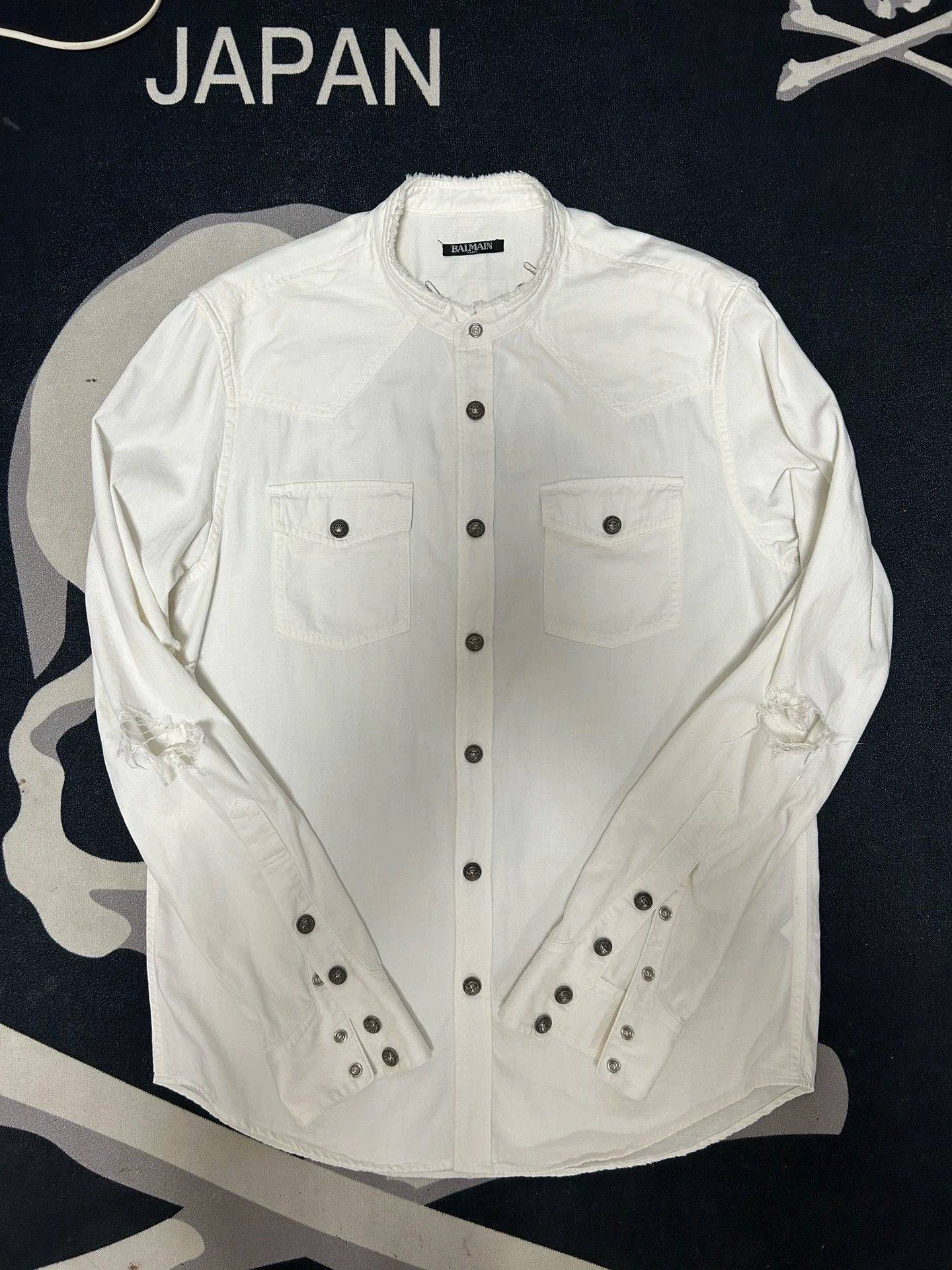 Balmain Balmain Denim shirt coat Size US L / EU 52-54 / 3 - 2 Thumbnail