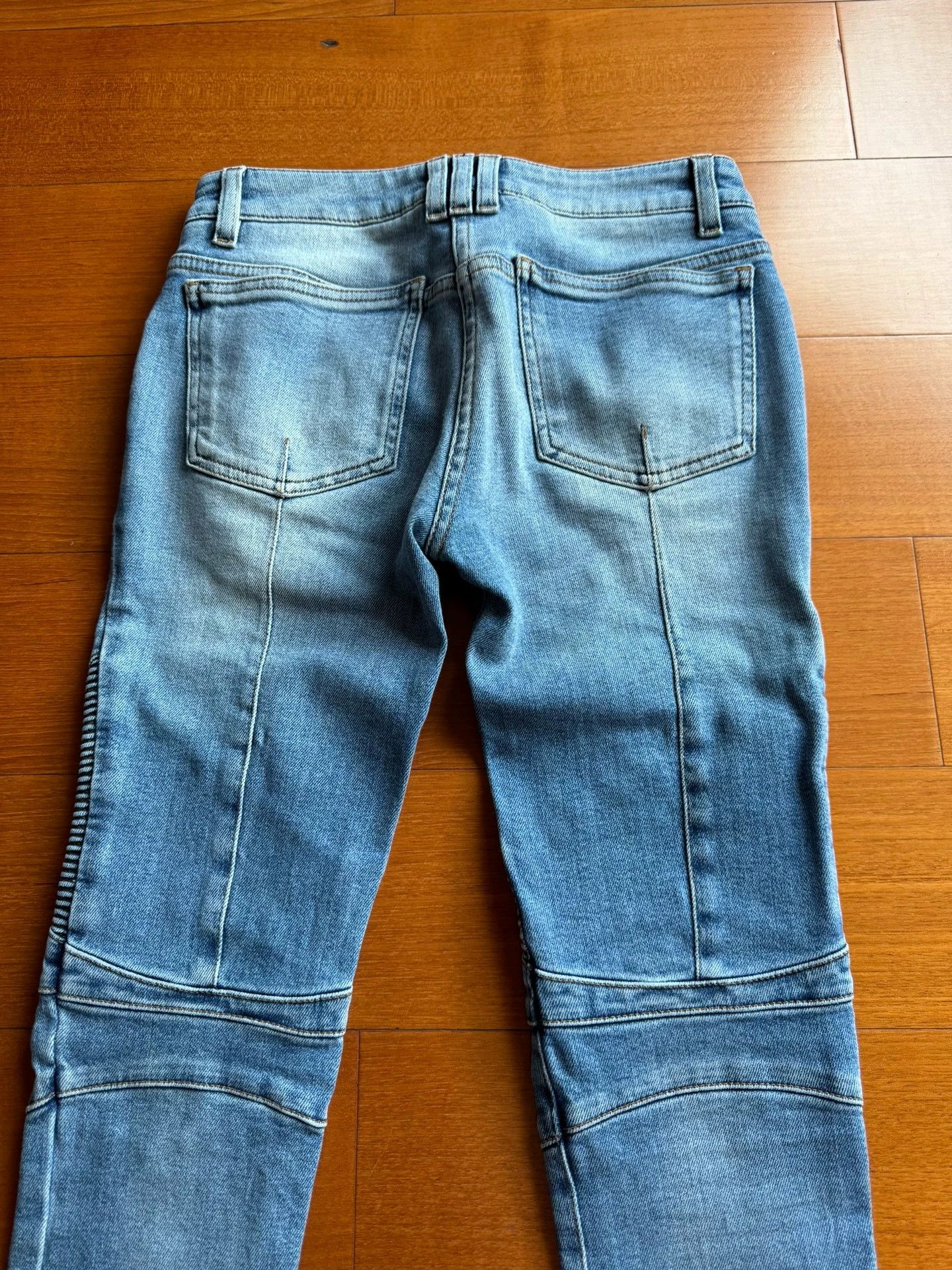 Balmain Balmain Women's low-waisted motorcycle slim zipper jeans Size US 34 / EU 50 - 5 Thumbnail