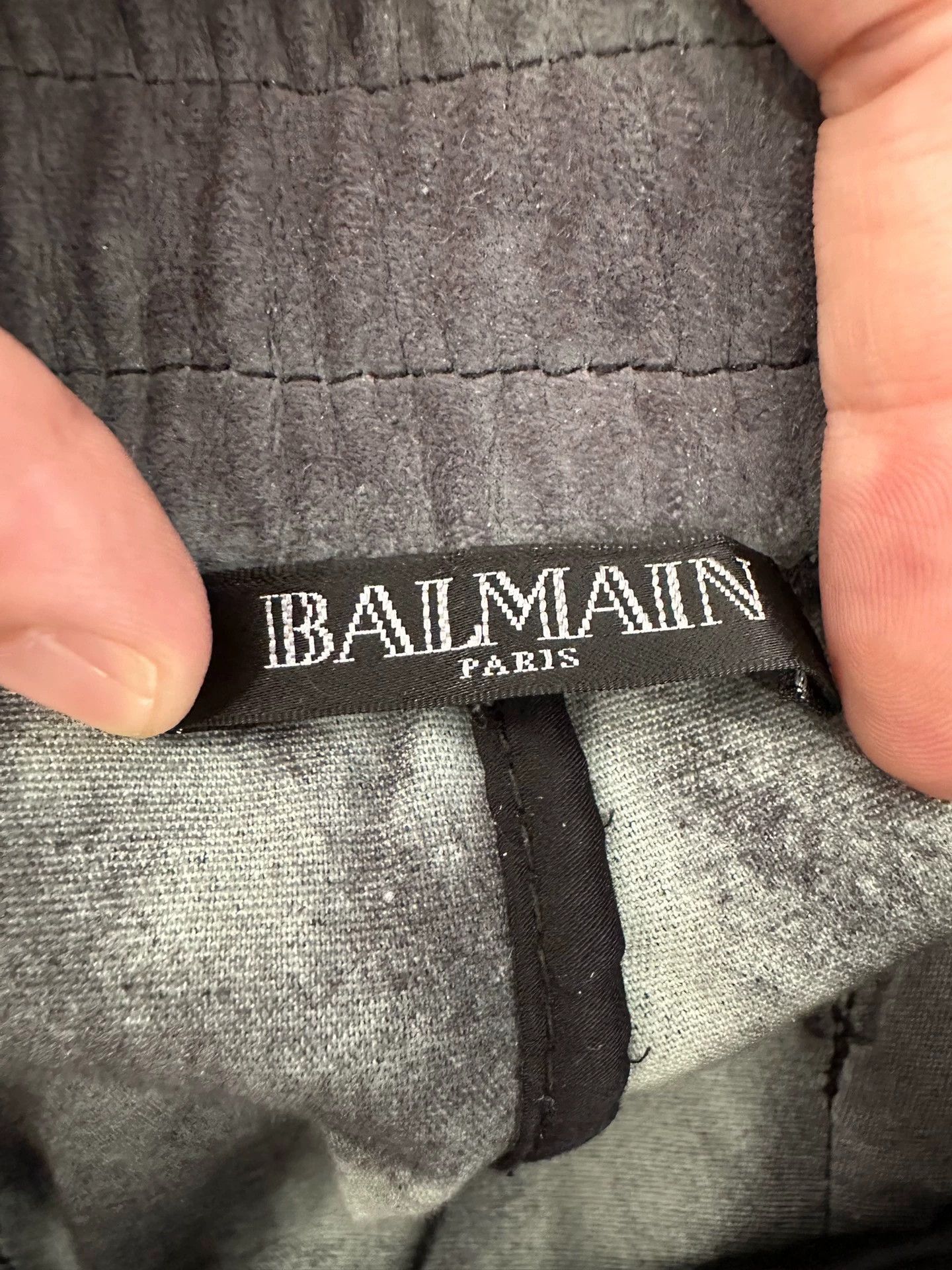 Balmain Balmain Side printed logo dark gray sweatpants Size US 34 / EU 50 - 5 Thumbnail