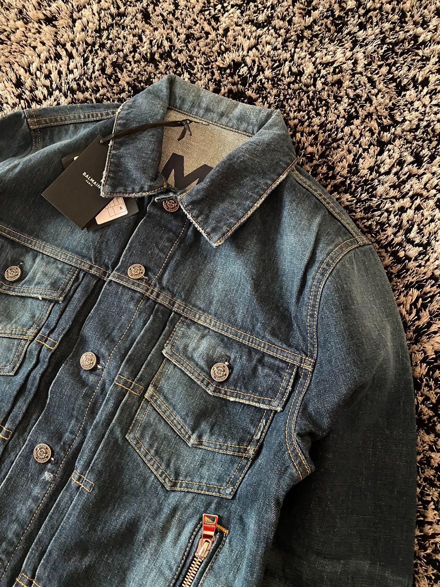 Balmain Balmain Men's denim jacket coat Size US M / EU 48-50 / 2 - 4 Thumbnail