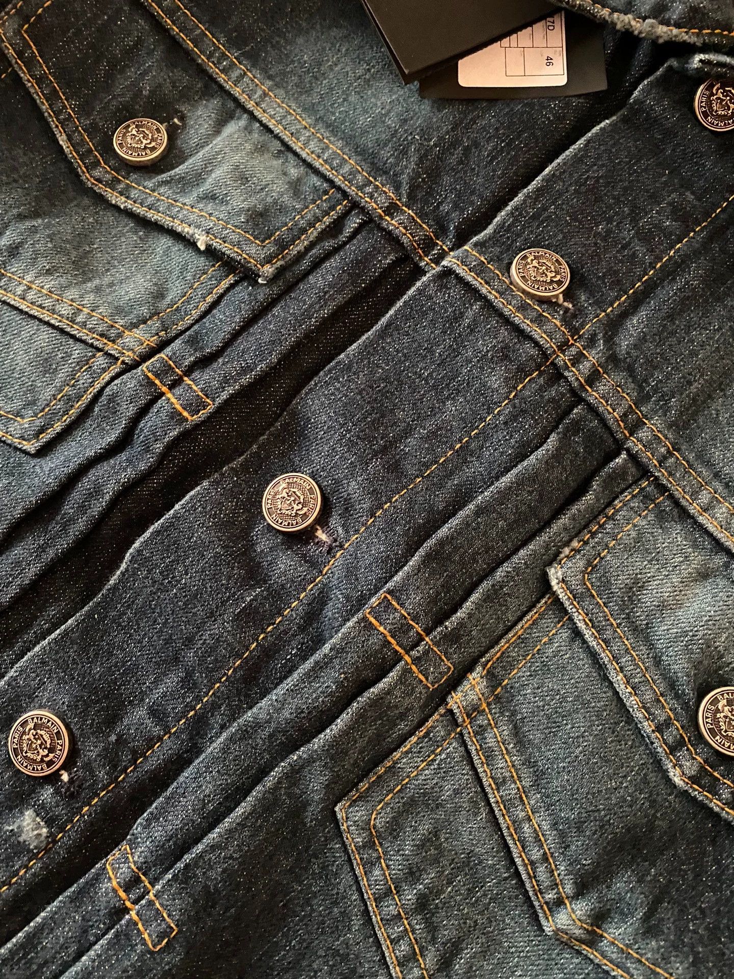 Balmain Balmain Men's denim jacket coat Size US M / EU 48-50 / 2 - 5 Thumbnail