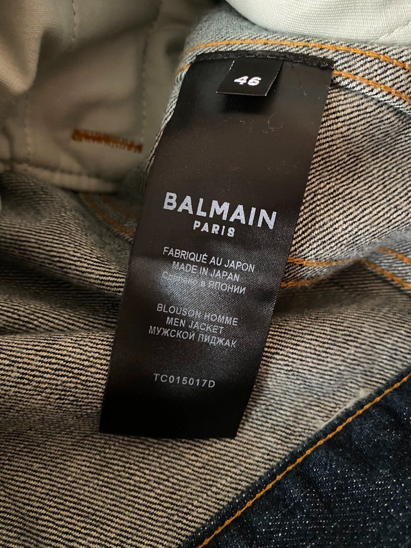Balmain Balmain Men's denim jacket coat Size US M / EU 48-50 / 2 - 9 Thumbnail