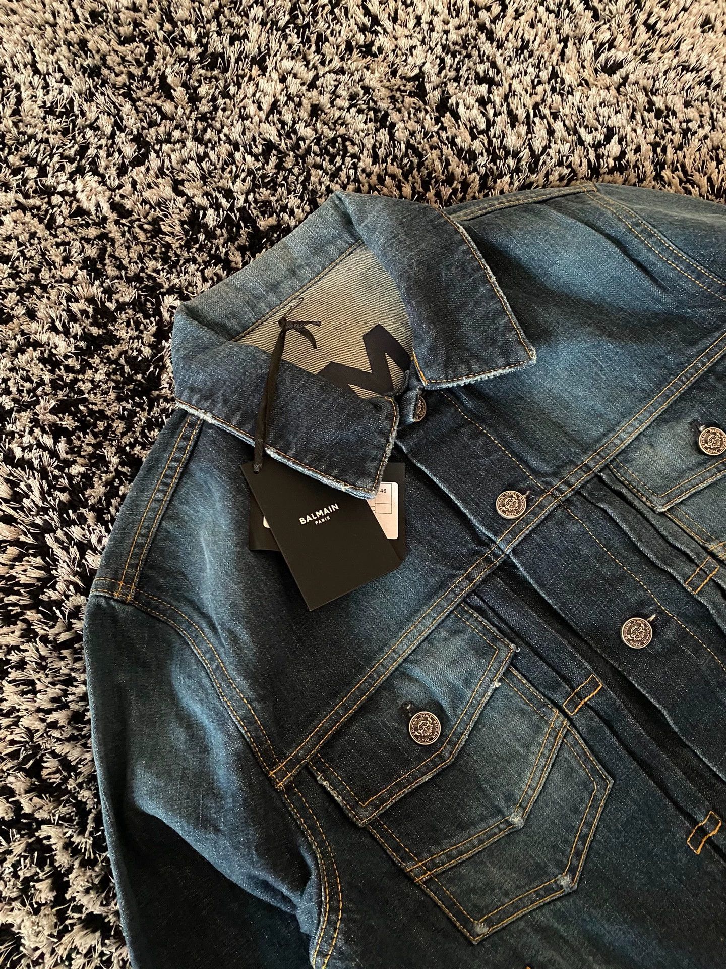 Balmain Balmain Men's denim jacket coat Size US M / EU 48-50 / 2 - 3 Thumbnail