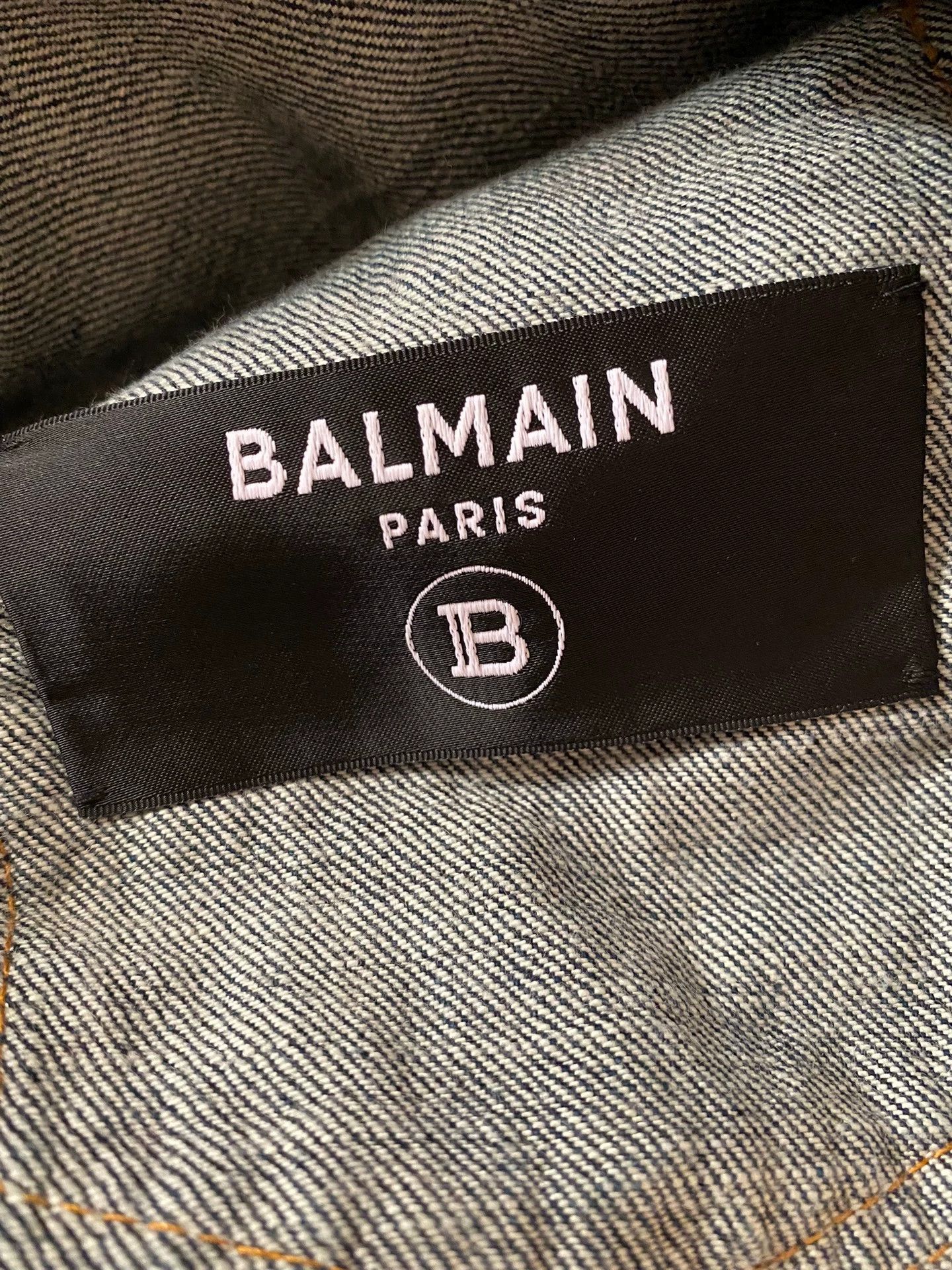 Balmain Balmain Men's denim jacket coat Size US M / EU 48-50 / 2 - 8 Thumbnail