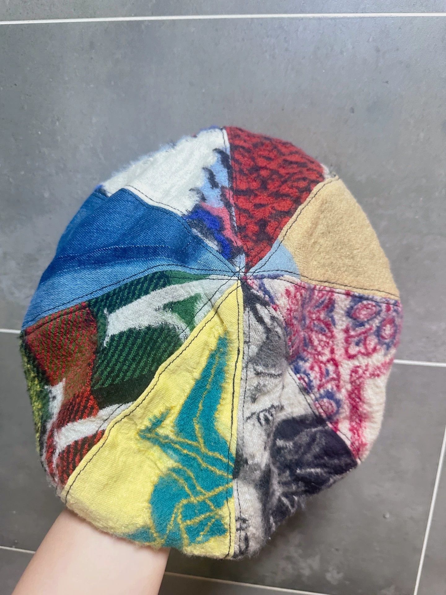 Kapital Kapital Multi-color wool caps spliced with different materials Size ONE SIZE - 2 Thumbnail