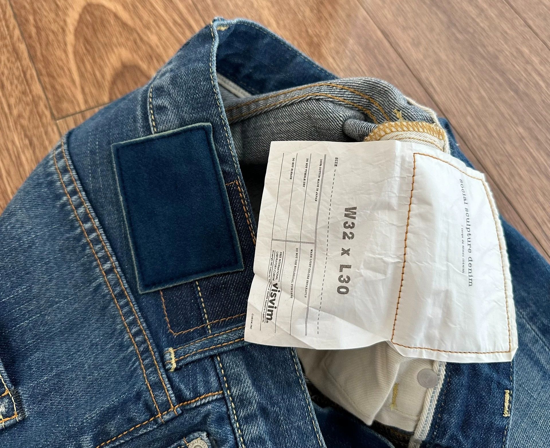 Visvim VISVIM SOCIAL SCULPTURE 03 DMGD-5 DAMAGED-5 D5 Size US 32 / EU 48 - 3 Thumbnail