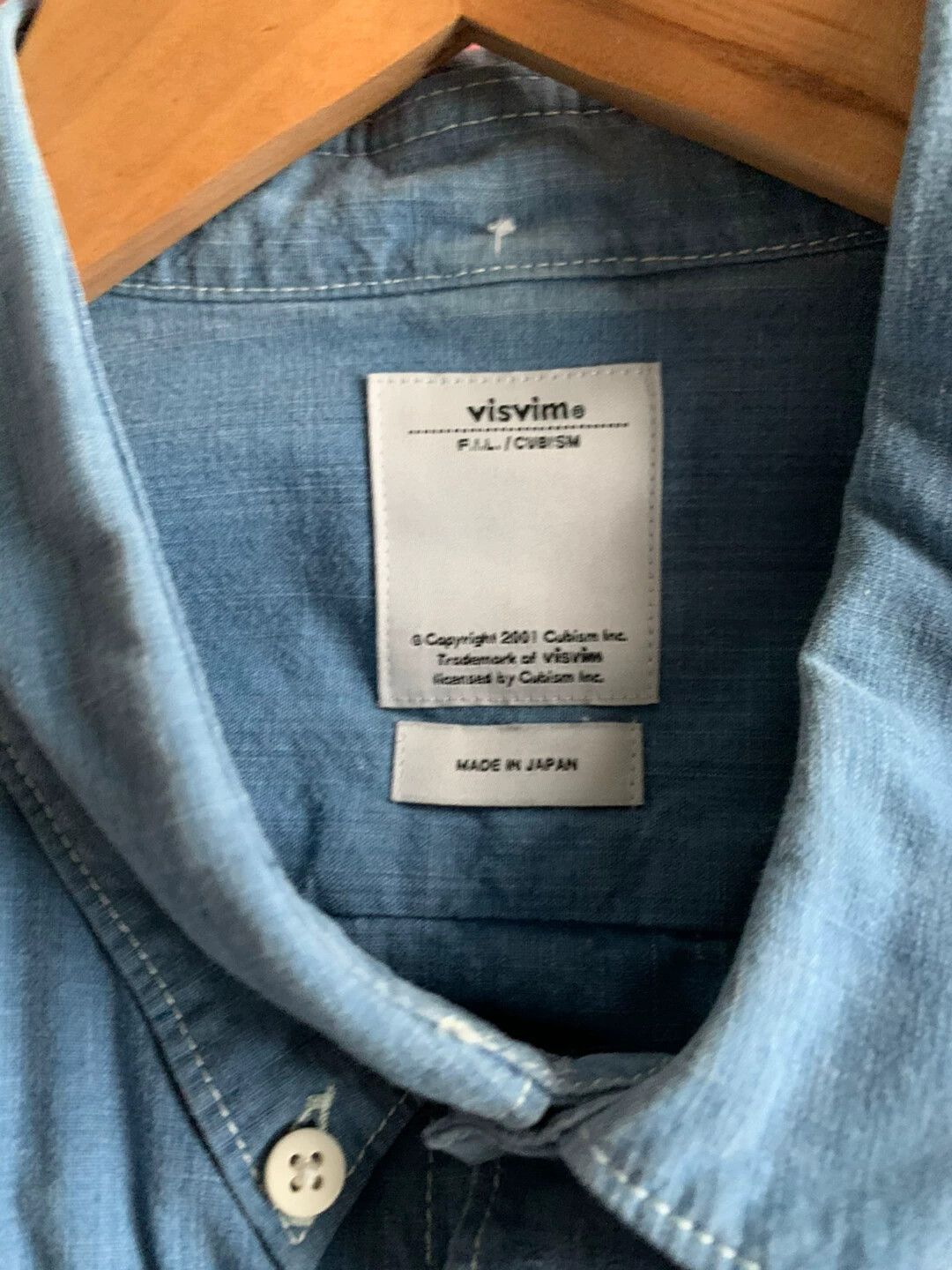 Visvim VISVIM LUNGTA B.D. SASHIKO L/S CHAMBRAY blouse Size US M / EU 48-50 / 2 - 2 Thumbnail
