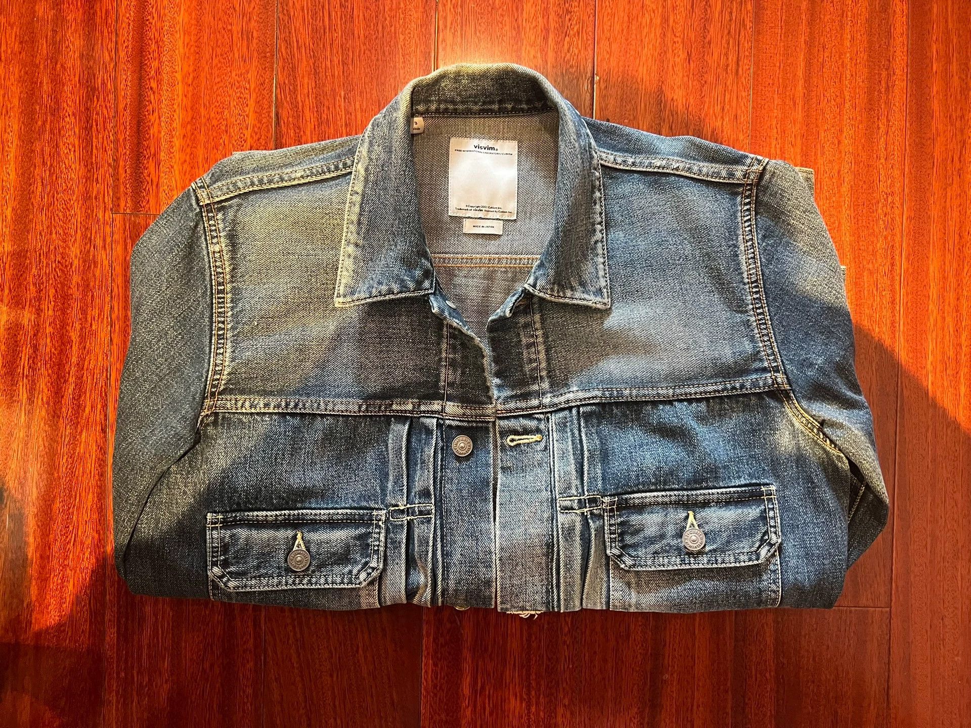Visvim visvim 101 11aw snakeskin yellow clay denim jacket Size US L / EU 52-54 / 3 - 6 Thumbnail
