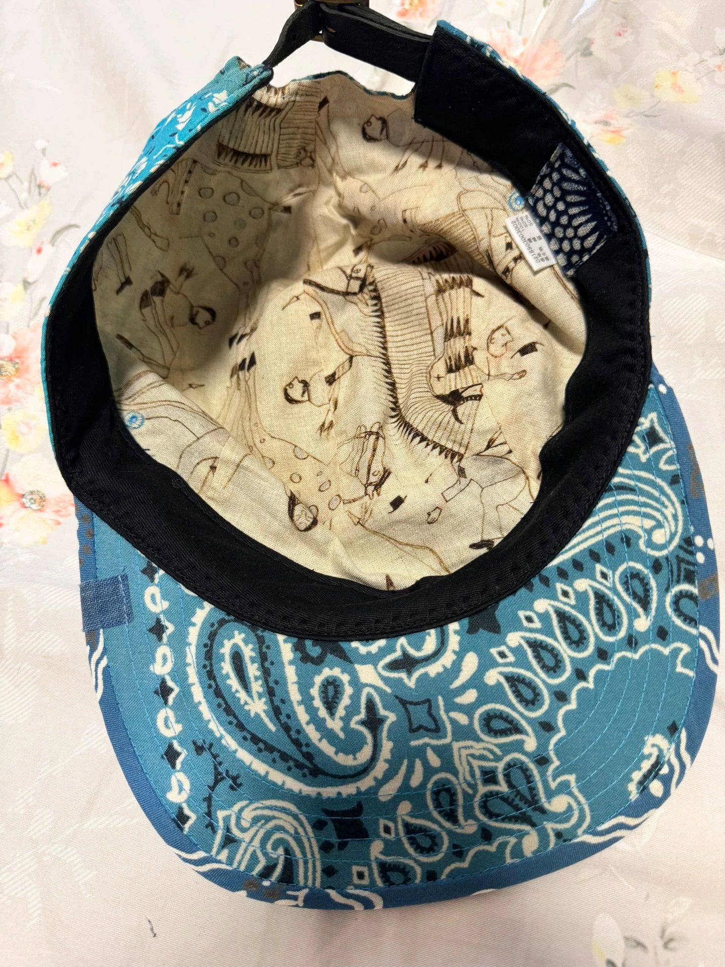 Visvim visvim 18ss ict Mud dyed cashew flower antique cloth baseball flat brim cap Size ONE SIZE - 2 Thumbnail