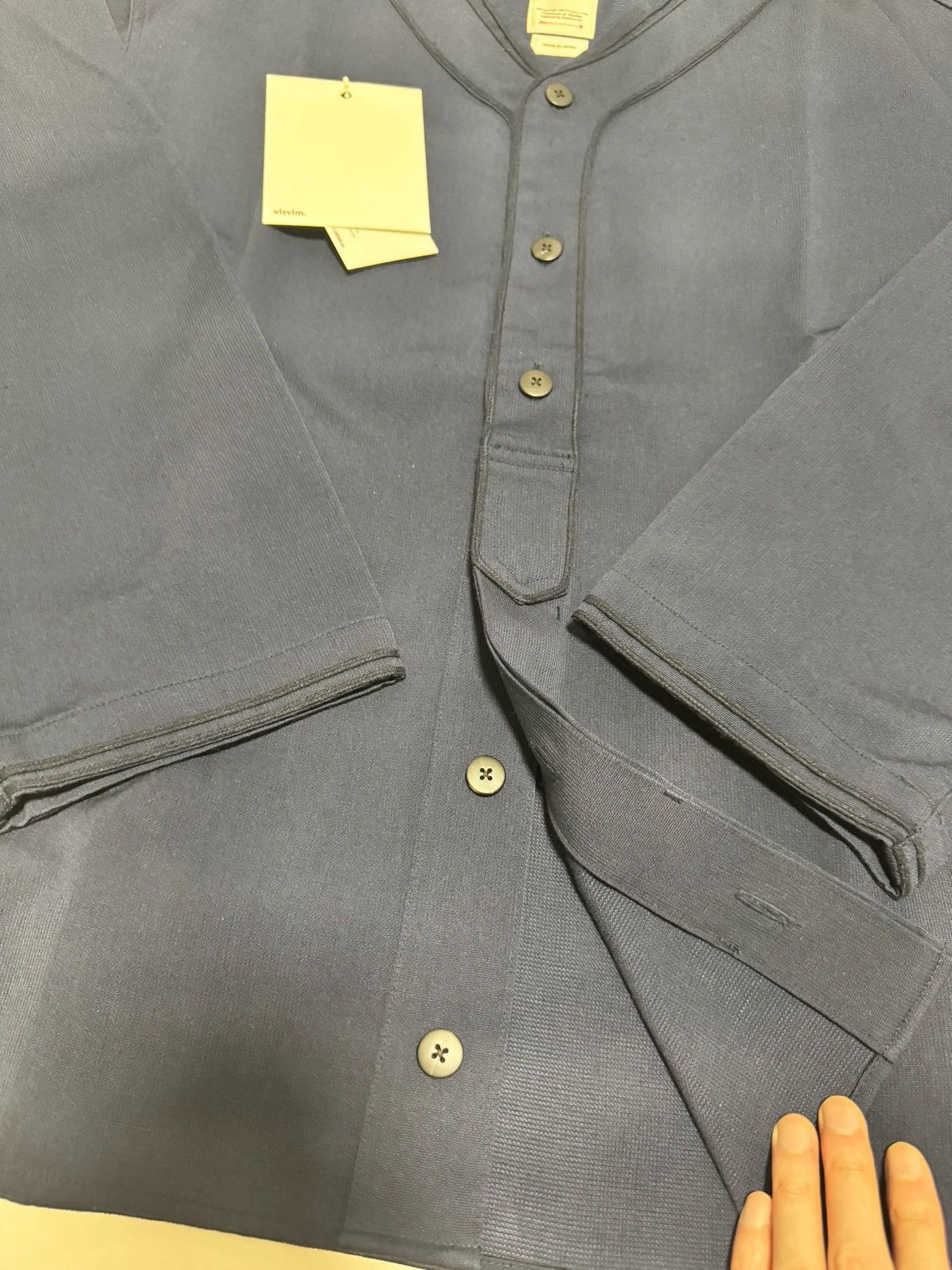 Visvim visvim 22ss bead cloth wool linen blend baseball jacket jacket Size US L / EU 52-54 / 3 - 6 Thumbnail