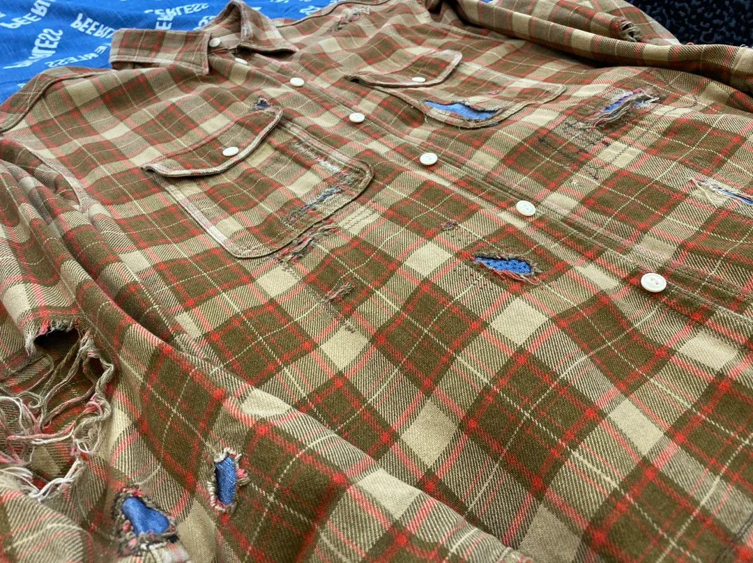 Visvim visvim 20aw destroys shirts Size US L / EU 52-54 / 3 - 7 Thumbnail