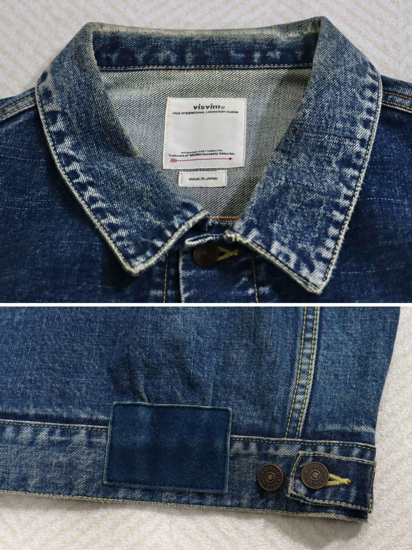 Visvim Visvim 21aw 101xx Jkt Dmgd-1006 D1006 Size US L / EU 52-54 / 3 - 8 Thumbnail