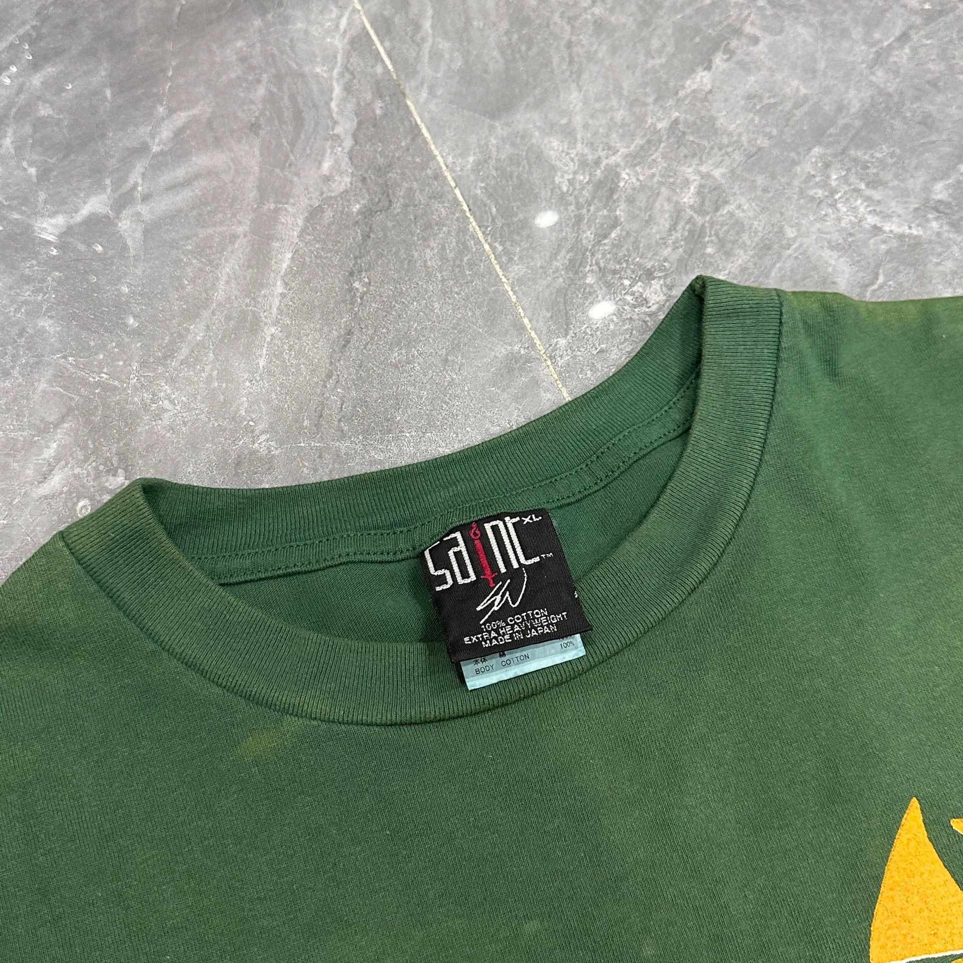 Saint Michael Saint Michael Matcha green washing makes old God short sleeves. Size US XL / EU 56 / 4 - 3 Thumbnail