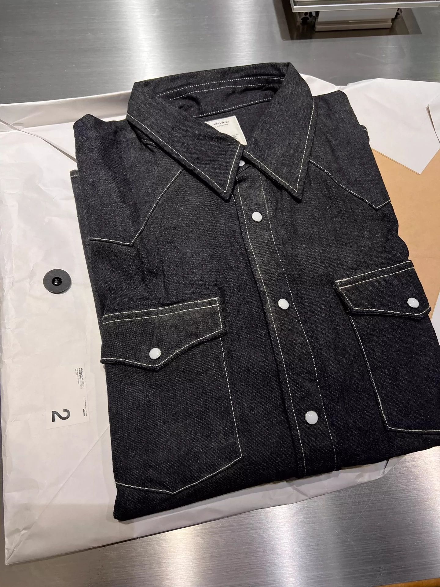 Visvim Visvim 23ss Social Sculpture Shirt Mud Overdye Size US M / EU 48-50 / 2 - 4 Thumbnail