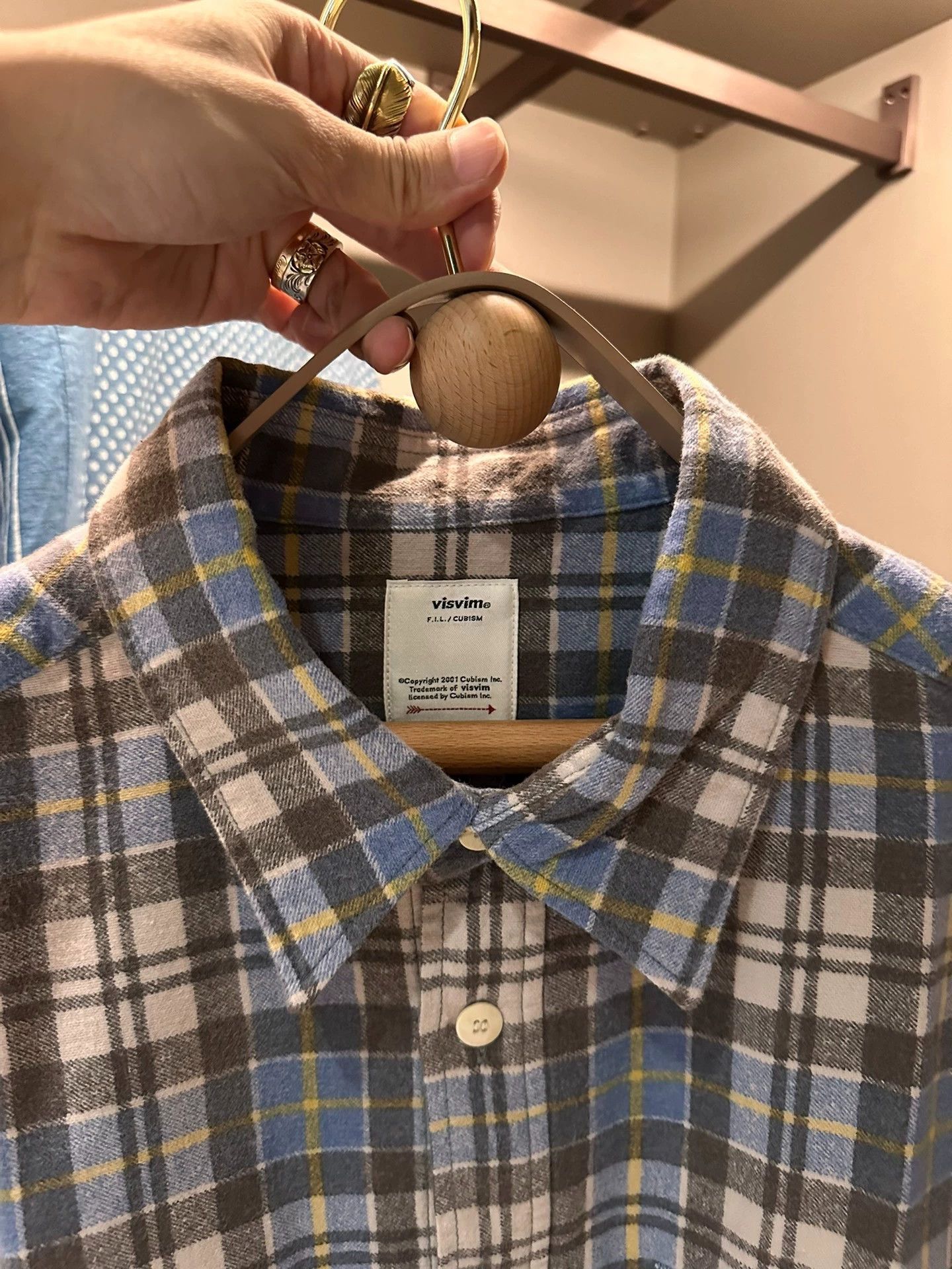 Visvim VISVIM 24SS PIONEER KHADI CHECK L/S shirt Size US M / EU 48-50 / 2 - 6 Thumbnail