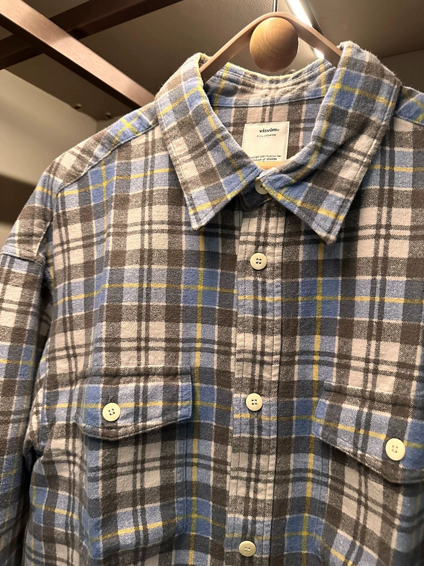 Visvim VISVIM 24SS PIONEER KHADI CHECK L/S shirt Size US M / EU 48-50 / 2 - 2 Thumbnail