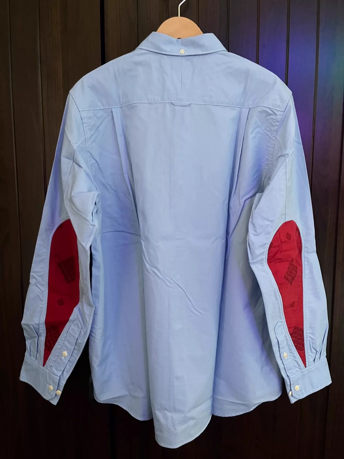 Visvim VISVIM LUNGTA ALBACORE L/S RED Water drop patchwork shirt Size US XXL / EU 58 / 5 - 2 Thumbnail