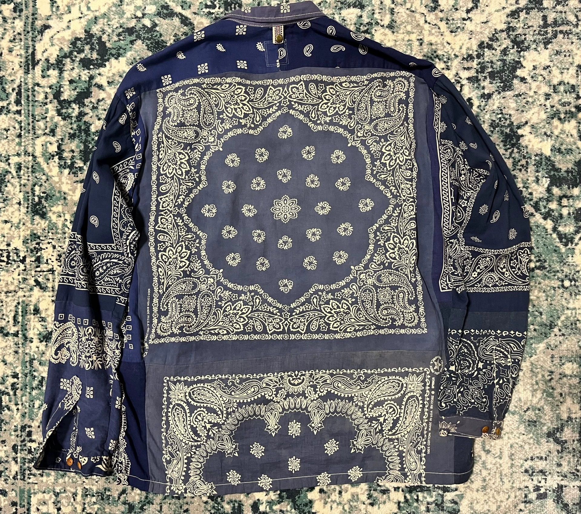 Visvim visvim 14ss ict tunic badana cashew flower Size US M / EU 48-50 / 2 - 5 Thumbnail