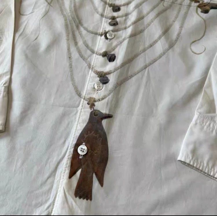 Visvim VISVIM 13AW GIZA Indian Totem necklace printed shirt Size US M / EU 48-50 / 2 - 3 Thumbnail