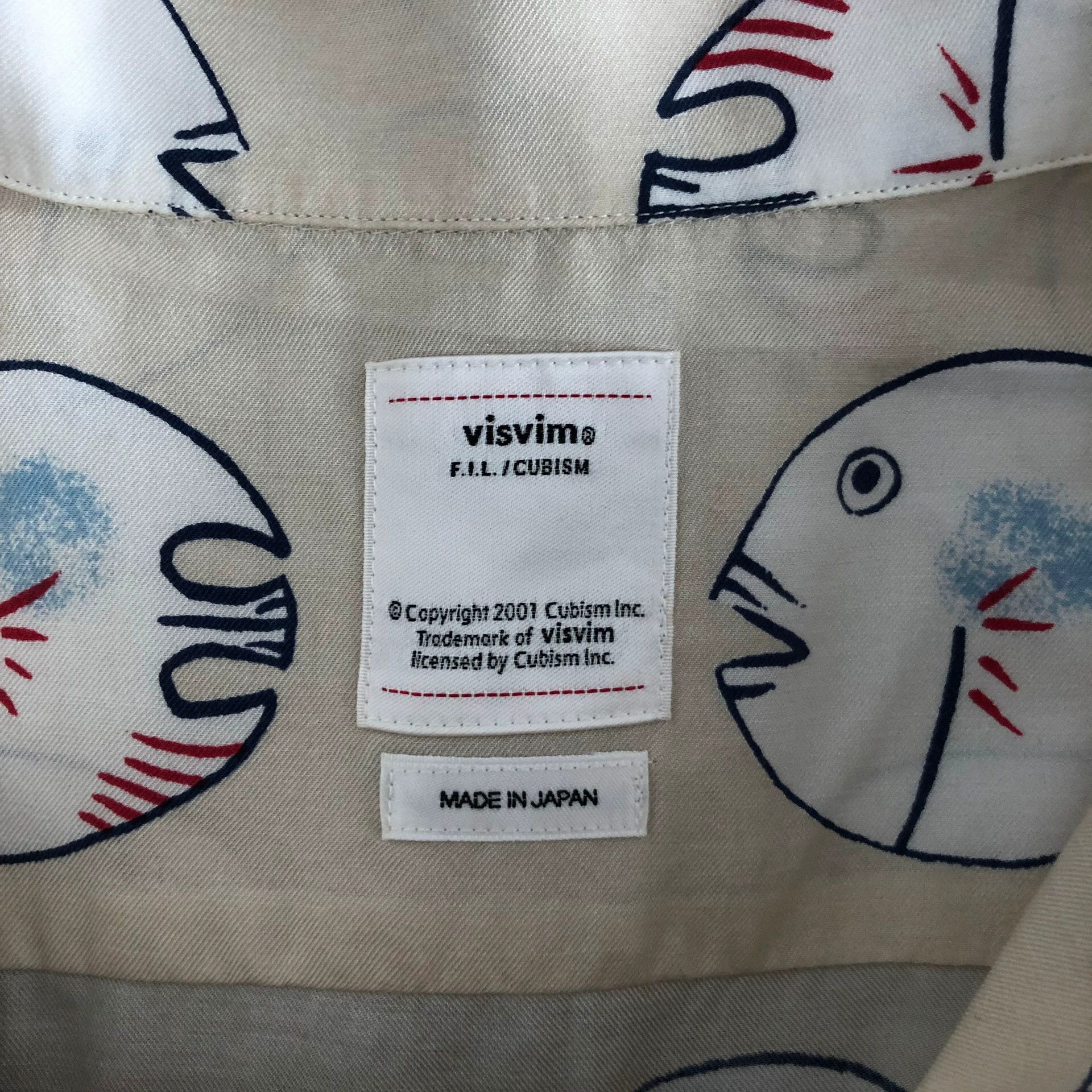 Visvim visvim FREE EDGE SHIRT S/S FISHY Size US L / EU 52-54 / 3 - 6 Thumbnail