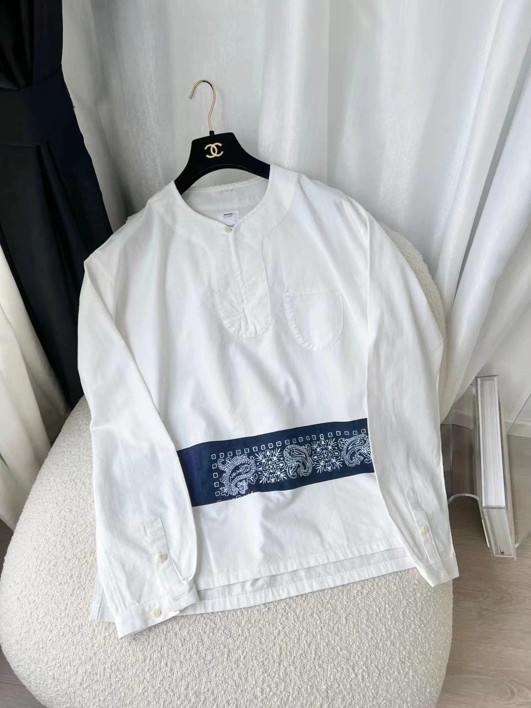 Visvim Visvim Cashew flower white shirt Size US S / EU 44-46 / 1 - 6 Thumbnail
