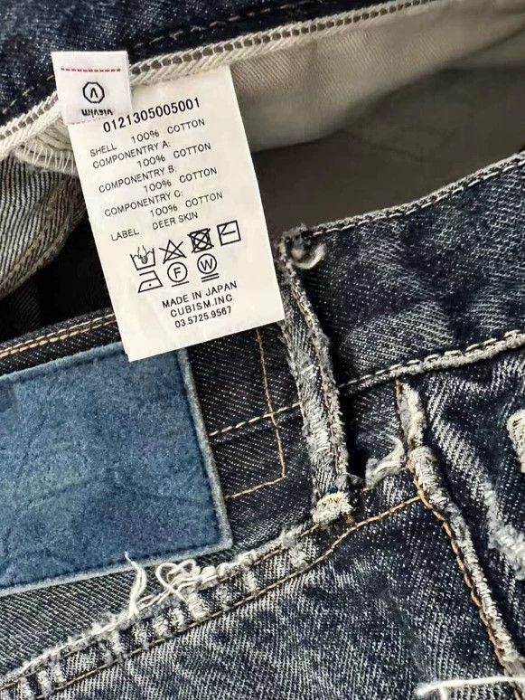 Visvim Visvim Make old holes in African antique denim trousers Size US 30 / EU 46 - 3 Thumbnail