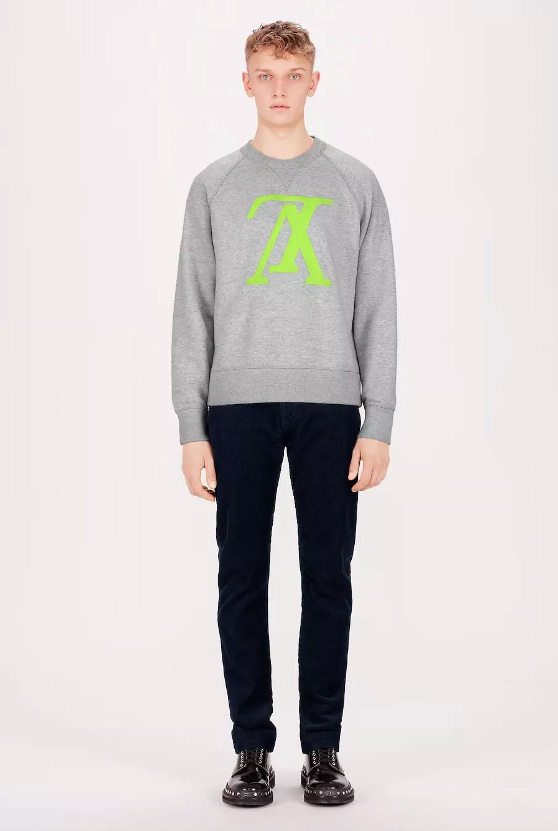 Louis Vuitton Men's Large Virgil Abloh Upsidedown Label Sweater