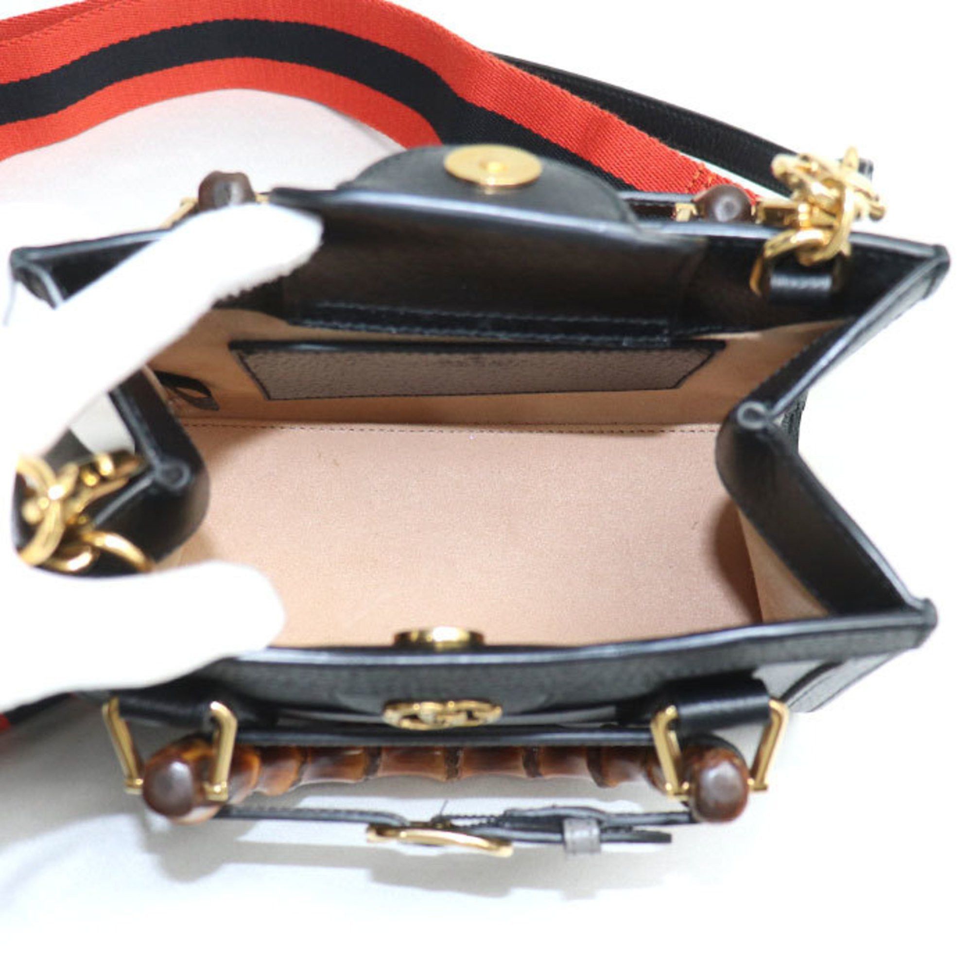 Gucci GUCCI Diana Tote 2-Way Shoulder Bag Black 702732 U3ZDT 1073 Women's Size ONE SIZE - 3 Thumbnail