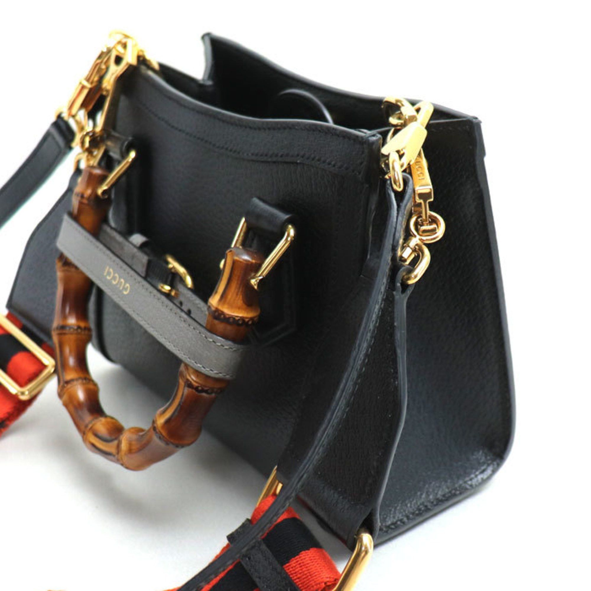 Gucci GUCCI Diana Tote 2-Way Shoulder Bag Black 702732 U3ZDT 1073 Women's Size ONE SIZE - 2 Thumbnail