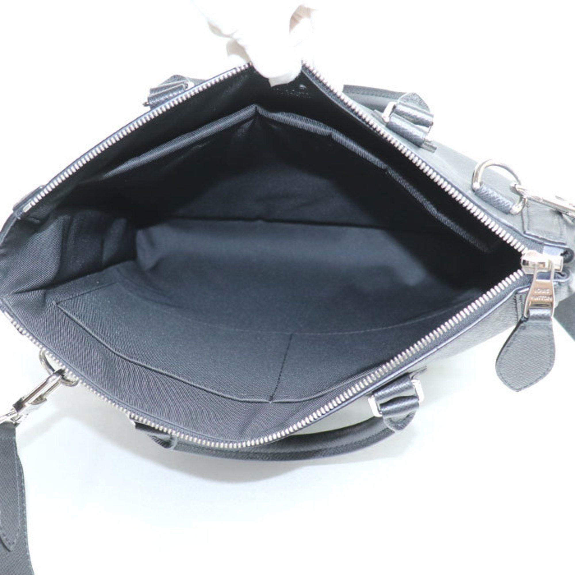 Louis Vuitton Louis Vuitton Vertical Tote 2-Way Shoulder Bag Taiga Black M30811 IC Chip Men's Size ONE SIZE - 3 Thumbnail