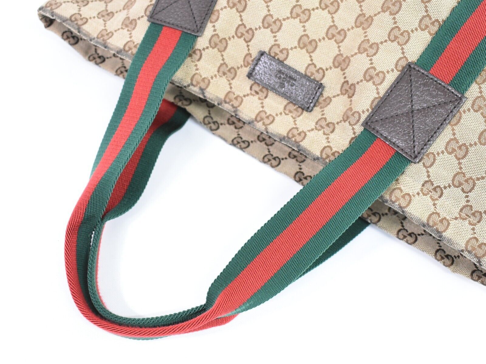 Gucci Sherry Beige Canvas Tote Bag (Pre-Owned) Size ONE SIZE - 11 Thumbnail