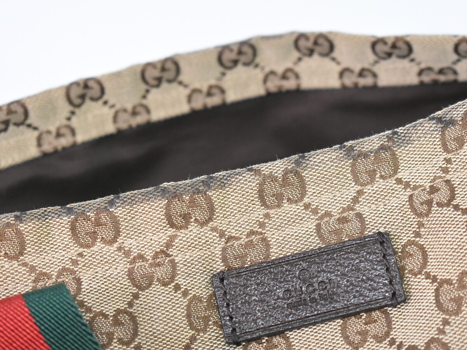 Gucci Sherry Beige Canvas Tote Bag (Pre-Owned) Size ONE SIZE - 7 Thumbnail
