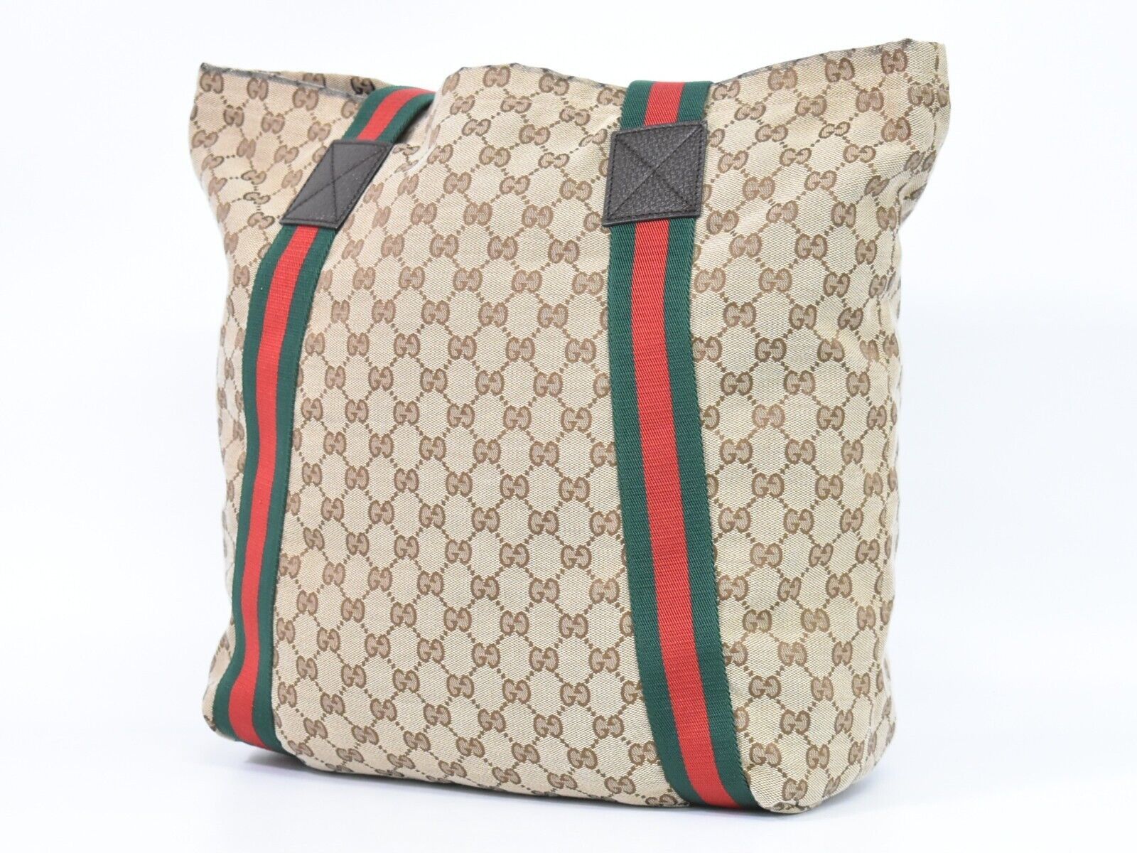 Gucci Sherry Beige Canvas Tote Bag (Pre-Owned) Size ONE SIZE - 2 Thumbnail