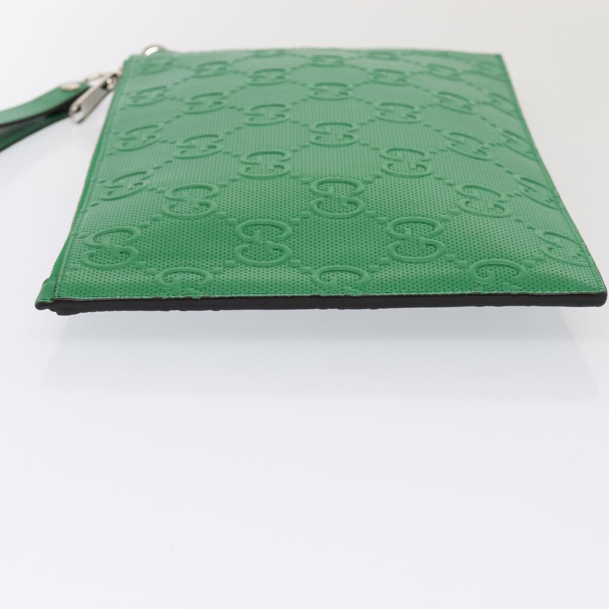 Gucci Gg Embossé Green Leather Clutch Bag (Pre-Owned) Size ONE SIZE - 11 Thumbnail