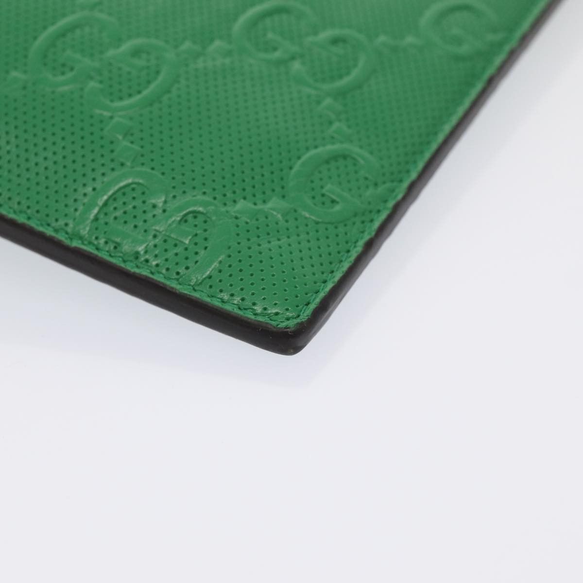 Gucci Gg Embossé Green Leather Clutch Bag (Pre-Owned) Size ONE SIZE - 8 Thumbnail