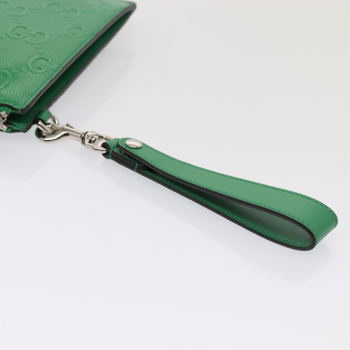 Gucci Gg Embossé Green Leather Clutch Bag (Pre-Owned) Size ONE SIZE - 9 Thumbnail