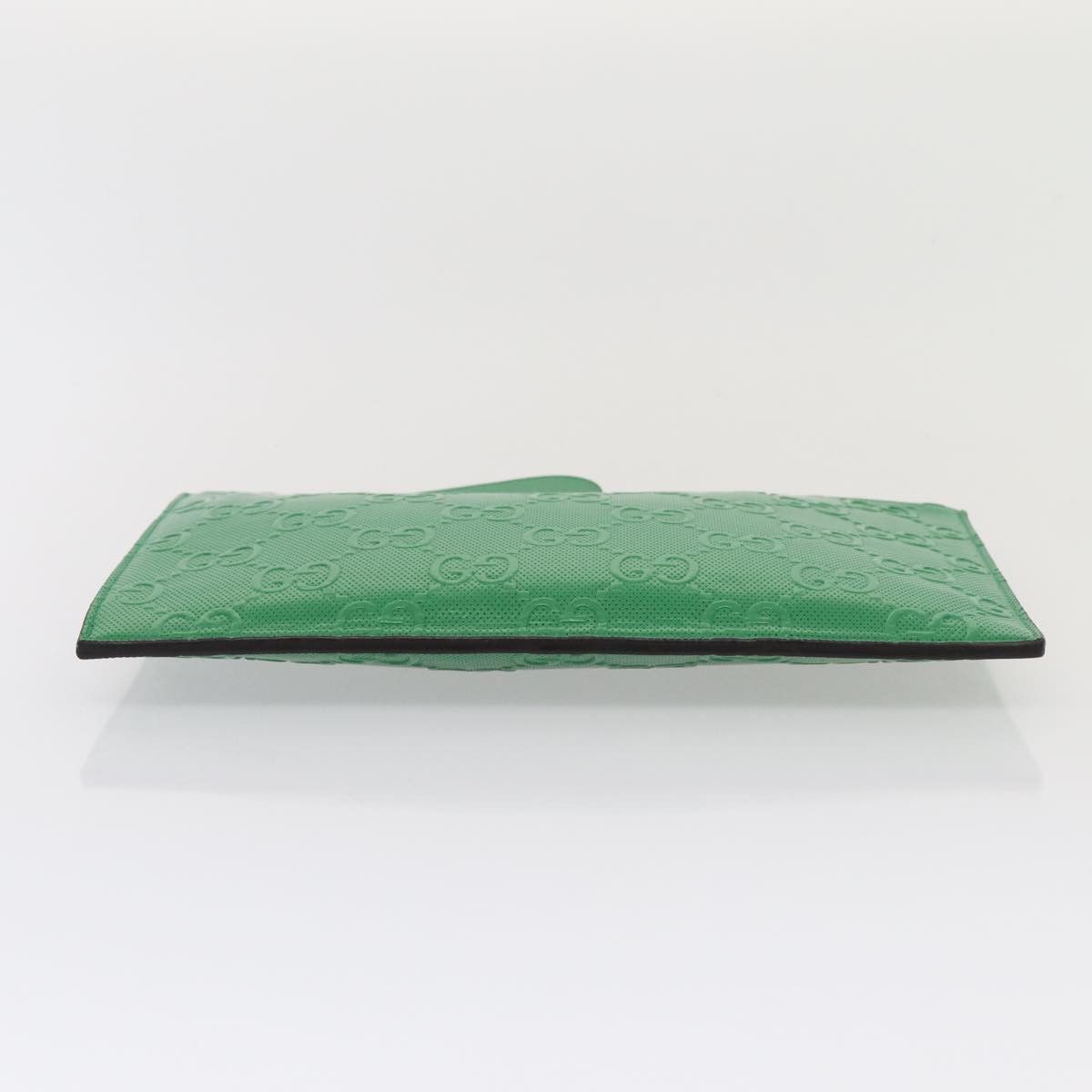 Gucci Gg Embossé Green Leather Clutch Bag (Pre-Owned) Size ONE SIZE - 3 Thumbnail