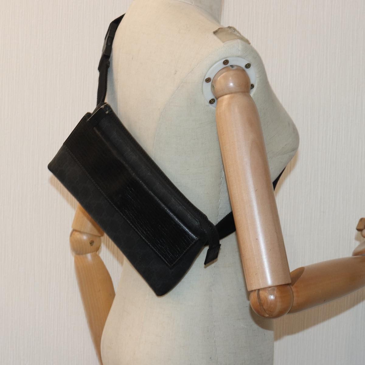 Gucci Gg Supreme Black Canvas Shoulder Bag (Pre-Owned) Size ONE SIZE - 7 Thumbnail
