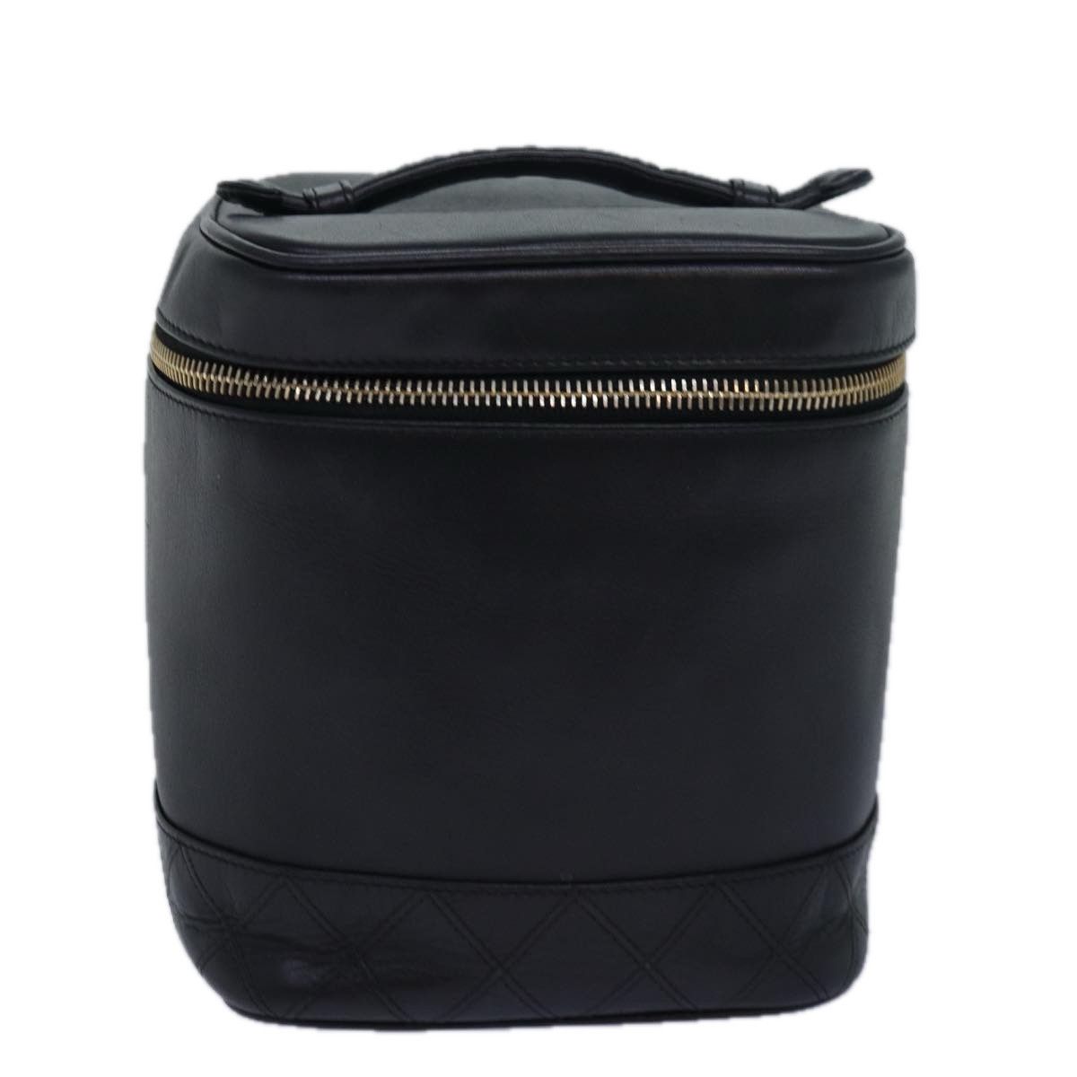 Chanel Vanity Black Leather Clutch Bag (Pre-Owned) Size ONE SIZE - 2 Thumbnail