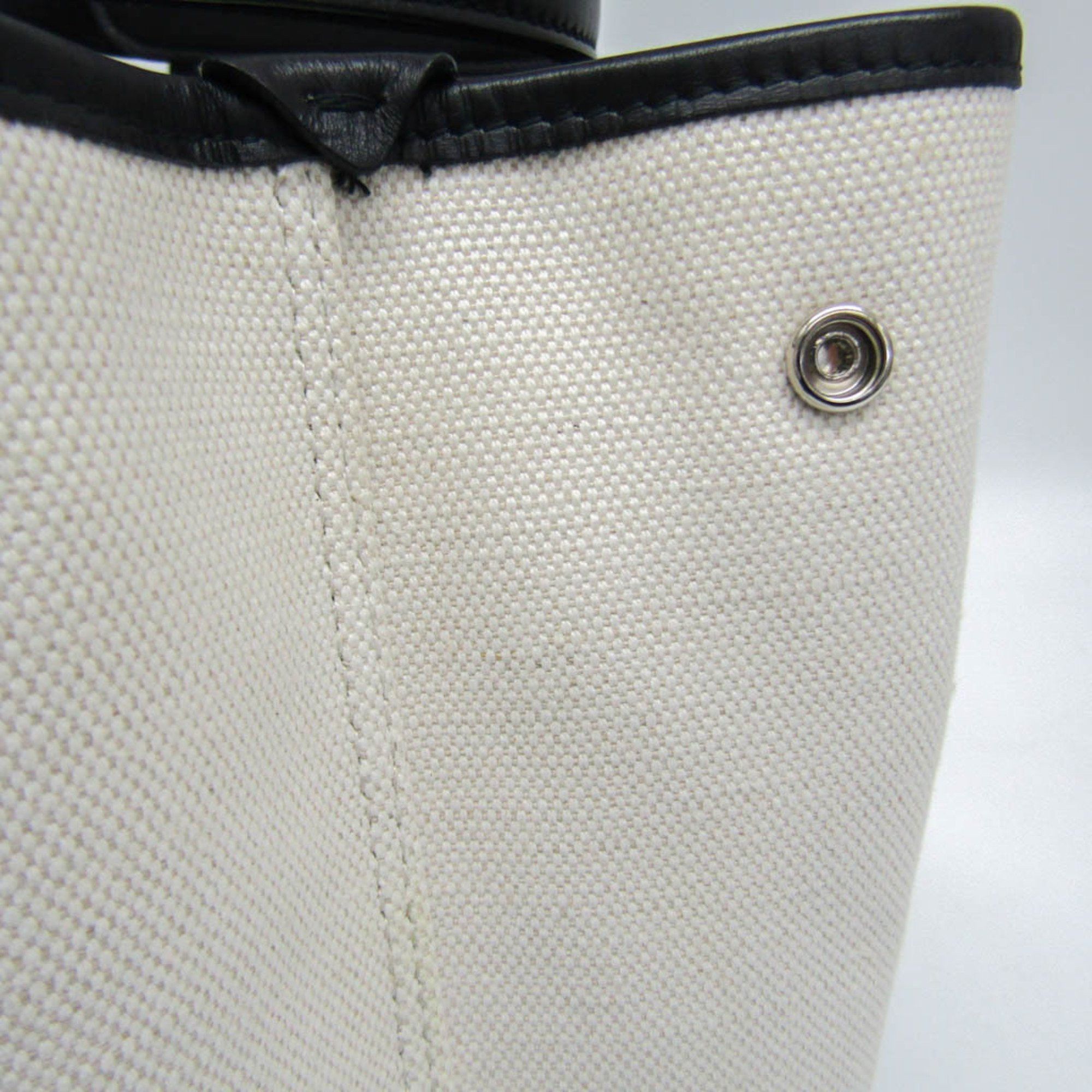 Balenciaga Navy Cabas White Canvas Handbag (Pre-Owned) Size ONE SIZE - 10 Thumbnail