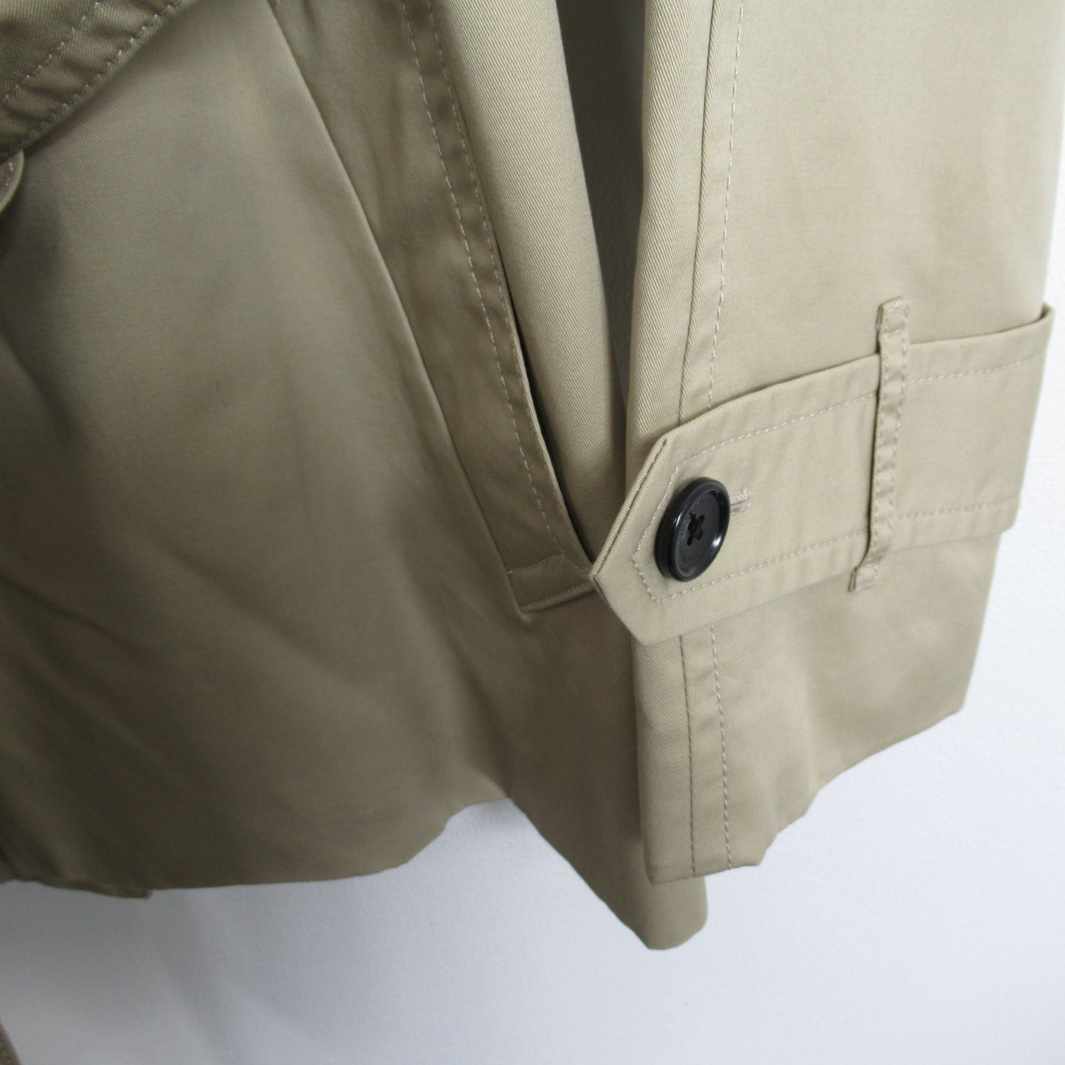 Coach Coach Convertible Collar Coat Cotton Beige Size ONE SIZE - 4 Thumbnail