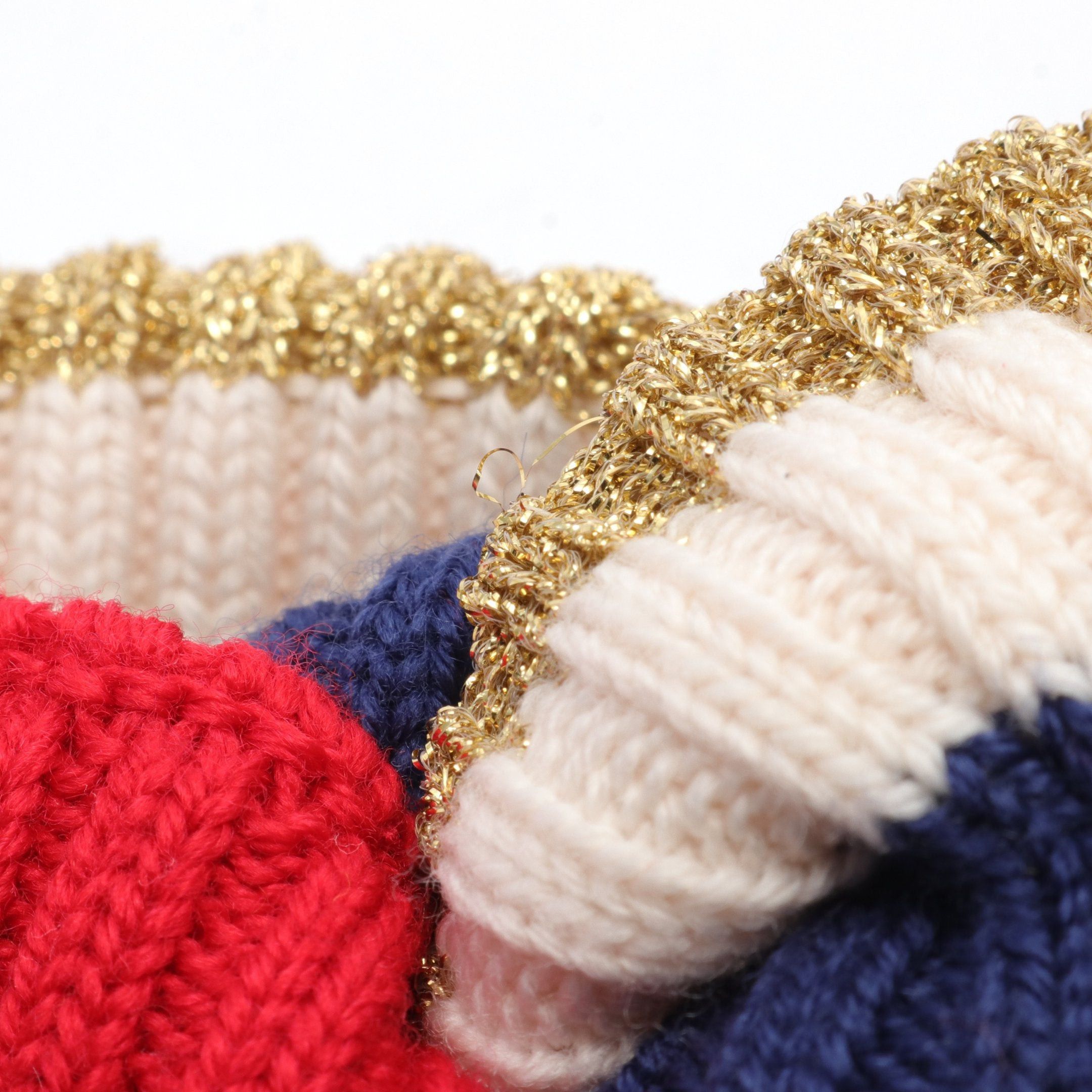 Gucci Gucci Hair Band Accessory Wool Navy Multicolor Size ONE SIZE - 5 Thumbnail