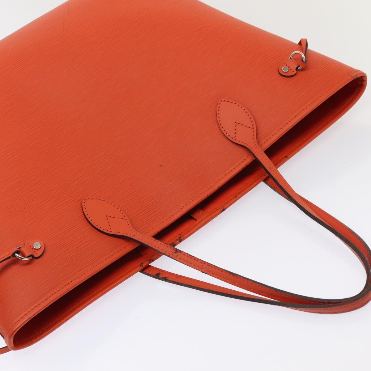 Louis Vuitton Neverfull Orange Leather Tote Bag (Pre-Owned) Size ONE SIZE - 4 Thumbnail
