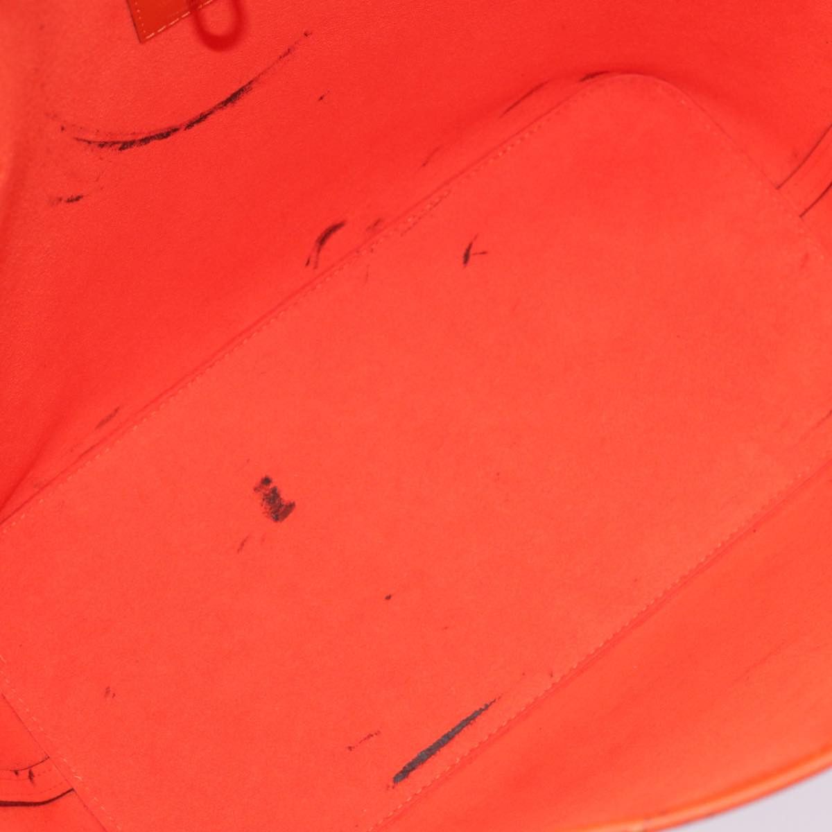 Louis Vuitton Neverfull Orange Leather Tote Bag (Pre-Owned) Size ONE SIZE - 5 Thumbnail