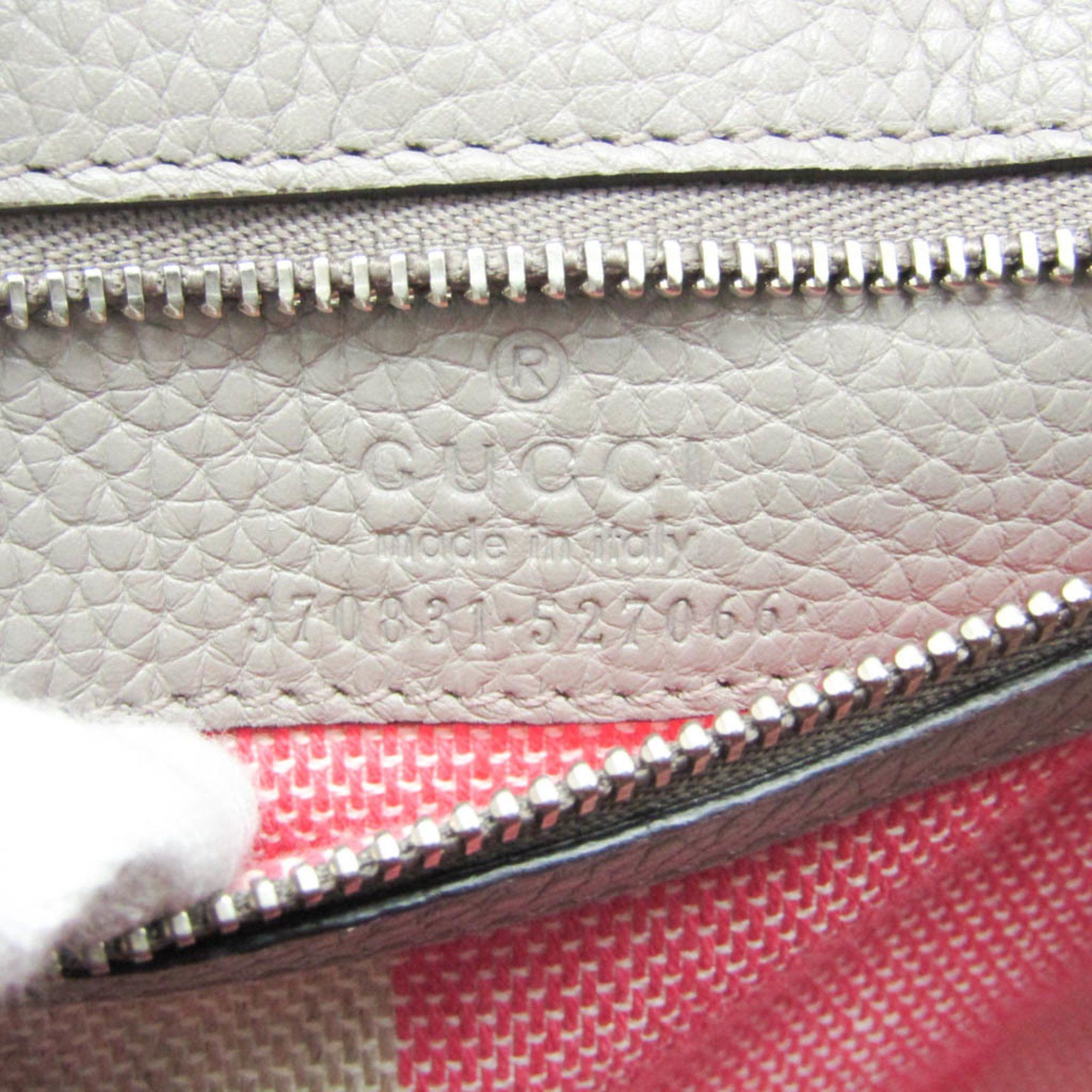 Gucci Bamboo Daily Grey Calfskin Handbag (Pre-Owned) Size ONE SIZE - 4 Thumbnail